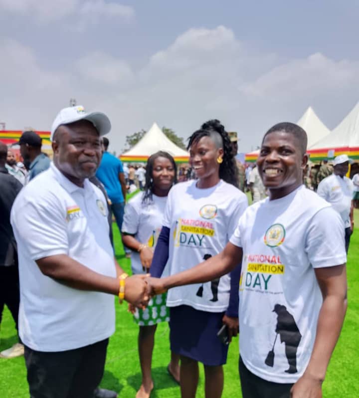 Hon. Thomas Yao Atidefe attends the relunch of the National Sanitation Day