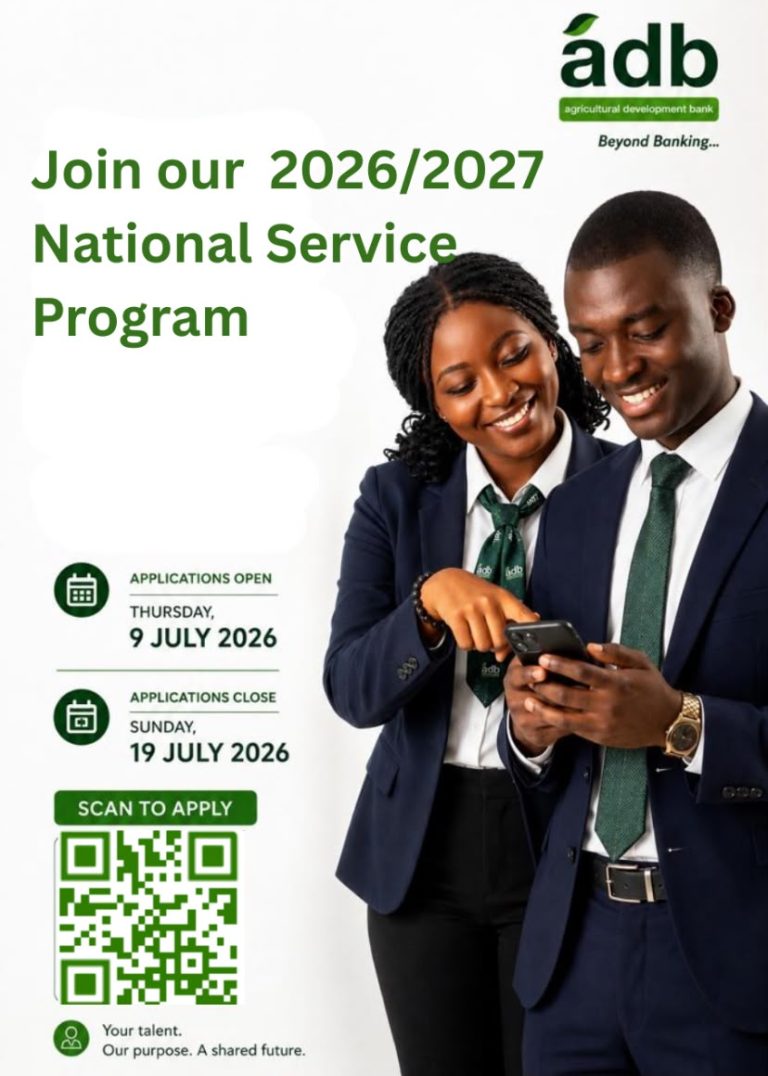 ADB Opens Applications for 2026/2027 National Service Programme